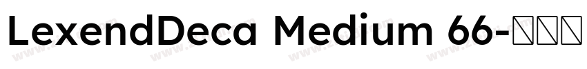 LexendDeca Medium 66字体转换